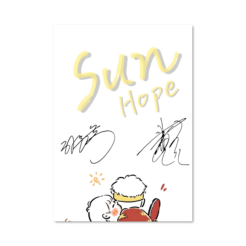 Poster Sun yingsha dessin